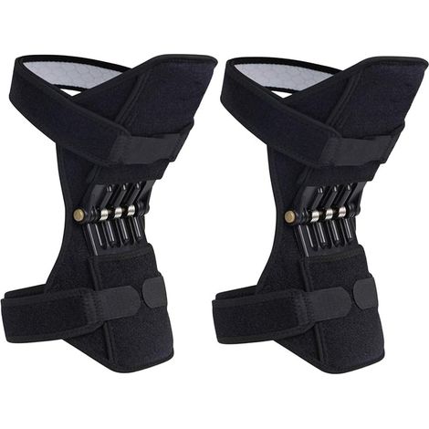 Genouillère - Soutien Articulaire Respirant Avec Ressort De Stabilisation - Pour Fitness Alpinisme Et Sports Intensifs - Lot De 2 (1/5)