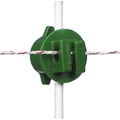 Isolatore Verde per Picchetto Tondo 8,5/13 mm GALLAGHER Confezione 20 Pz. per Recinzioni Elettriche (1/3)