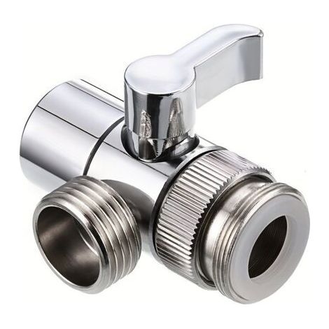 Vanne de dérivation de douche à trois voies, vanne de dérivation de robinet à 4 voies, vanne de dérivation de robinet, vanne d'arrêt, vanne de dérivation de cuisine ou de salle de bain (1/5)
