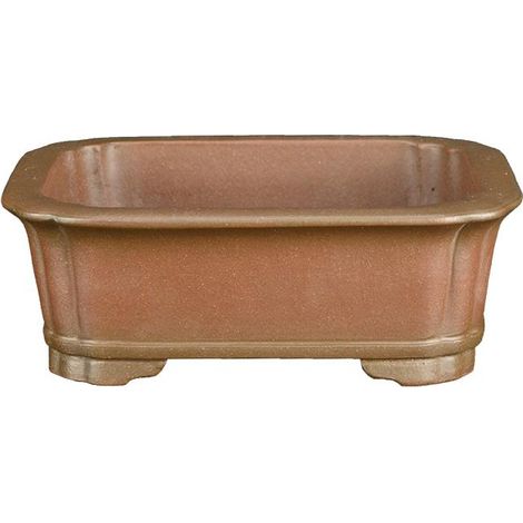 Vaso per bonsai rettangolare in gres 14,5x10,5x5 cm - SM148