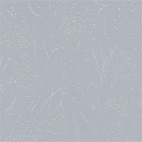 Ton-sur-ton wallpaper wall Profhome 397663 non-woven wallpaper textured with floral ornaments shimmering blue grey 5.33 m2 (1/5)