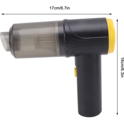 Ortviai Aspirateur Portable Sans Fil ABS 2000 mAh, 6000 Pa, pour Clavier, Voiture, Animaux et Intérieur (1/4)