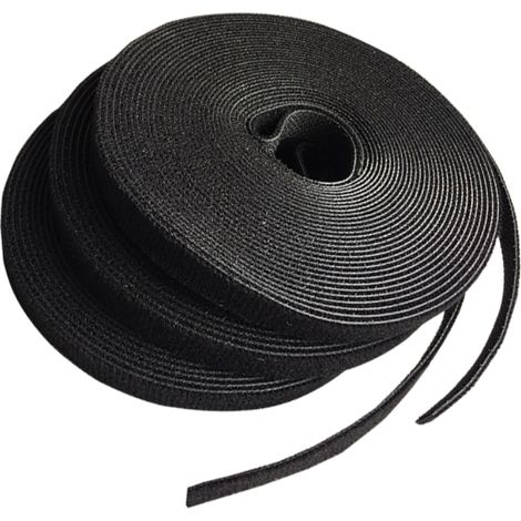 Rouleau de bande auto-agrippante Velcro 9,5 mm x 22,8 m noir BMNMR1022
