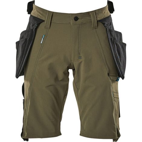 Mascot Advanced Shorts mit abnehmbaren Hängetaschen Gr. 45 moosgrün