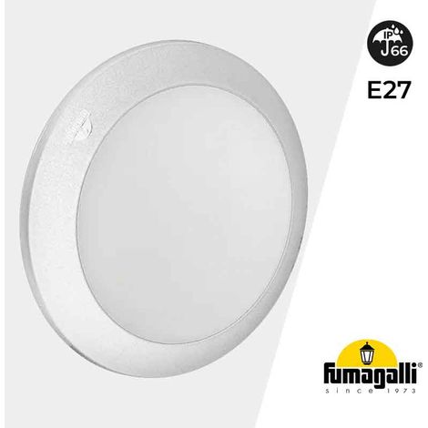 Plafón Estanco Para Techo O Pared FUMAGALLI UMBERTA 2x E27 IP66 - Blanco (1/5)