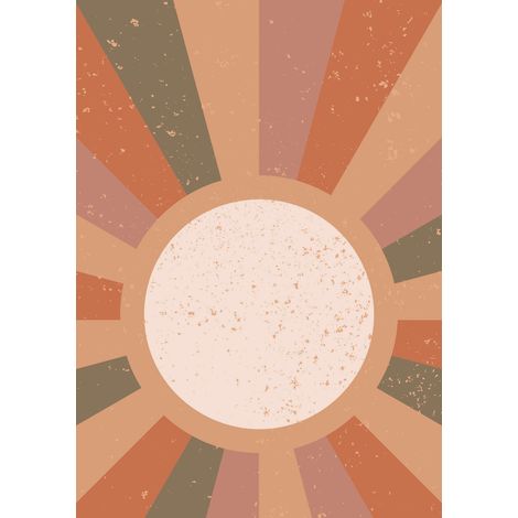 Papier peint panoramique - Soleil Boho - 130 cm x 184 cm (1/2)