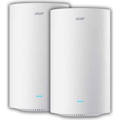 Router wireless acer wave 7 10/100/1000 triple banda 6ghz 4p rj45 wifi 7 mesh white