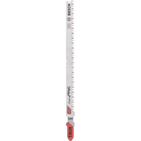 Bosch PRO Plastics PVC clean T302H Stichsägeblatt, 132 mm, 5 Stück