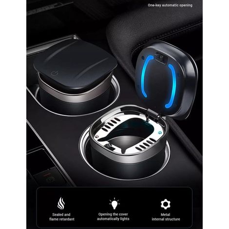 Cestino per auto, contenitore per auto, pattumiera, organizer per rifiuti, mini pattumiera, pattumiera da 1 litro per portiera auto, pattumiera pratica, contenitore in plastica (1/5)