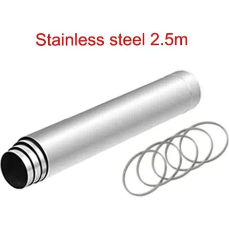 Accessoires de cheminée en titane pour tentes de chauffage : cheminée 2,5 m 3 m, panneau latéral transparent, chapeau de cheminée, accessoires de camping, réchauds de cuisine portables (1/5)