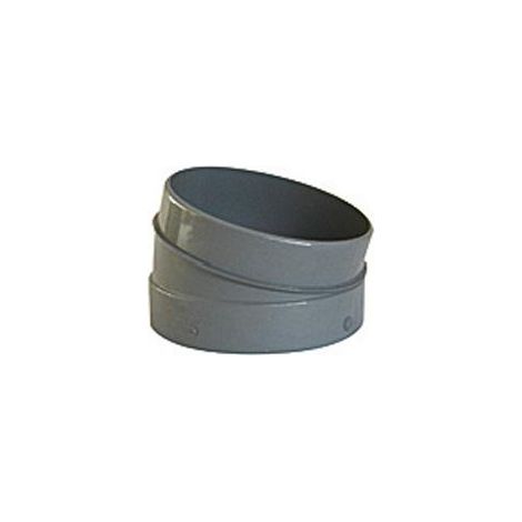 SECTEUR DE COUDE MALE FEMELLE PVC DIAM. 100 POUR EVACUATION (1/2)