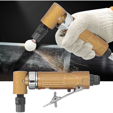 Pneumatischer Winkelschleifer, pneumatischer Winkelschleifer, 90°-Druckluft-Gravier- und Entgratungsmaschine, Schleifmaschine, Poliermaschine KP-626L (Europäischer Standard) (1/5)