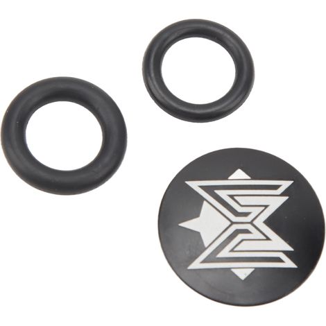 Capuchon de protection noir pour manivelle vélo VTT route, en alliage aluminium avec joint caoutchouc étanche.