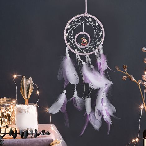 Carillon attrape-rêves carillon créatif, pendentif décoratif mignon et girly, cadeau idéal pour une amie à Noël ou un anniversaire. (1/5)