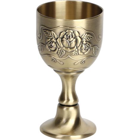 Gobelet à Vin Vintage Européen en Métal, Décoration Artisanale pour Intérieur (1/5)