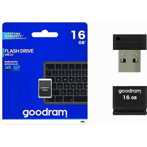 MaxTech - Nano Pendrive Chiavetta Di Memoria Usb Tipo A Upi2 16 Gb Usb 2.0 Nera Upi2-16gb - (1/5)