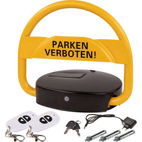 Akku Parkplatzbügel Parkplatzsperre Sperrbügel Freemont mit Solarpanel Fernbedienung