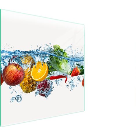 PLAQUE DE PROTECTION EN VERRE POUR POÊLE 50x52 FRUIT (1/5)