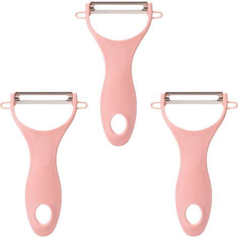 Éplucheuse Légumes - Couteau Éplucheur Acier Inoxydable 3-en-1 Julienne Trancheuse - Pour Pomme de Terre Carotte Courge - Lot de 3 (1/5)