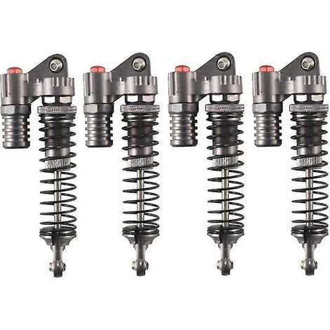Quatre amortisseurs en alliage d'aluminium de 90 mm, compatibles avec le camion SCX10 D90 à l'échelle 1/10, télécommandé. (1/5)