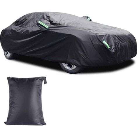 Housse de Voiture imperméable Toutes Saisons, 190T pour Voiture, extérieur, Neige, Soleil, Protection UV avec Fermeture éclair, Ajustement Universel pour hayon (1/5)