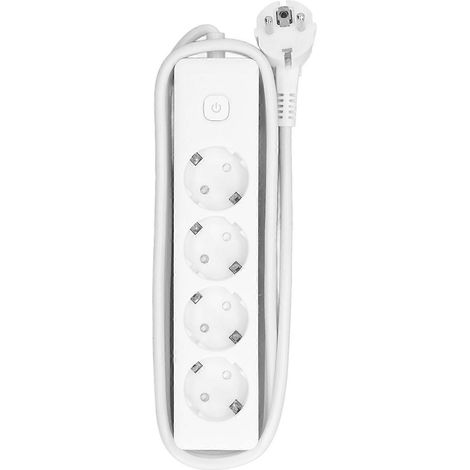 Mehrfachsteckdose für den Außenbereich, Verlängerungskabel mit Schutzkontaktstecker, 10 A, 2200 W