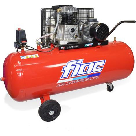 COMPRESSORE AD ARIA SERBATOIO 150Lt 2HP TRASMISSIONE A CINGHIA AB150/268 FIAC