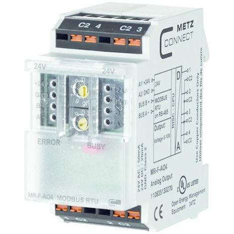 Metz Connect 110835130270 24 V/AC, 24 V/DC 50 mA Nbr. de sorties:4 x Contenu 1 pc(s) Q818153
