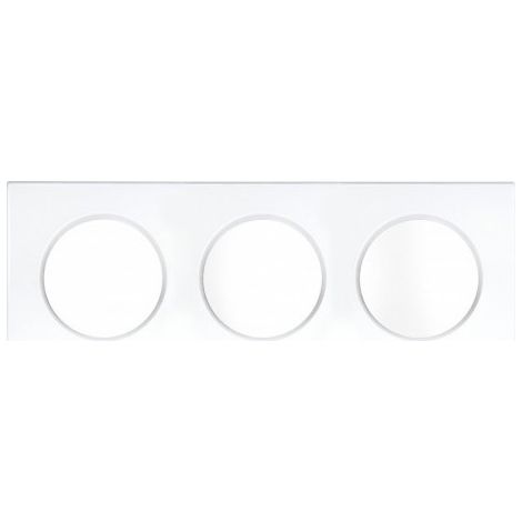 Eur’Ohm 60298 Pannello frontale Square Bianco - 3 posti