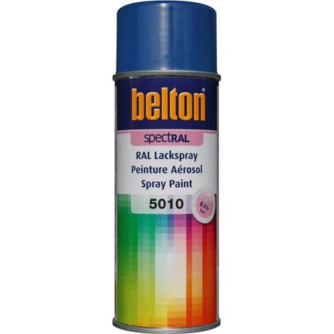 Bombe de peinture Belton Spectral RAL5010 Bleu gentiane satiné 400ml