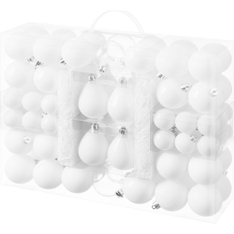 Mömax Christbaumkugel-Set Joy Weiß 90 Stk. (1/3)