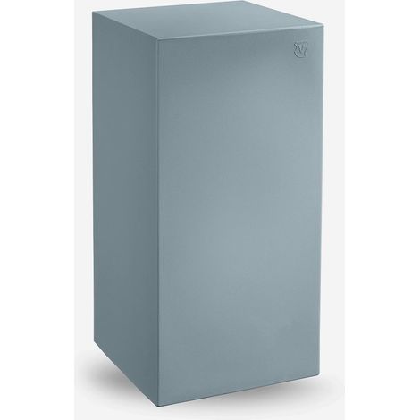 Sgabello da esterno in polietilene per bar e terrazze Blok 85 - Azzurro (1/3)