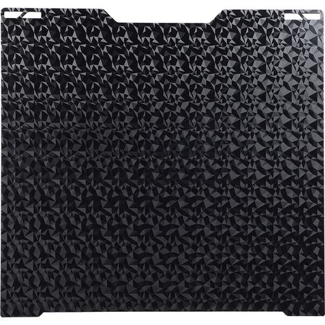 Plateau de construction en PEO PET compatible avec l'imprimante 3D Bambu Lab H2D, 346 x 355 mm, texture diamant et rayures. (1/5)