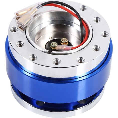 Kit de montage à clip pour adaptateur de moyeu de volant à dégagement rapide universel à 6 trous avec rotule (bleu) (1/5)