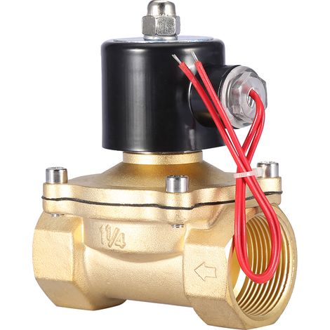 Électrovanne DN32 normalement fermée, 2 positions, 2 voies, 220 V CA, 1-1/4" (1/5)