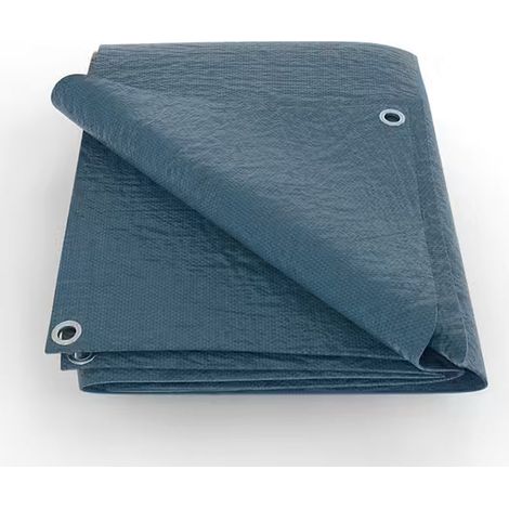 Bâche lourde - Polyéthylène - Bleu marine - 150g/m2 - 4x5m