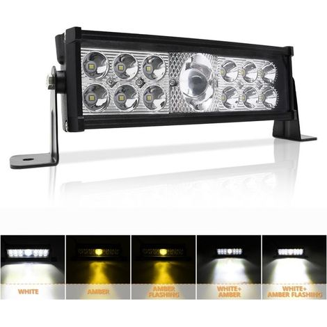Lampe de travail monoculaire – 10 po, bicolore – Éclairage chantier – Pour voiture (1/5)