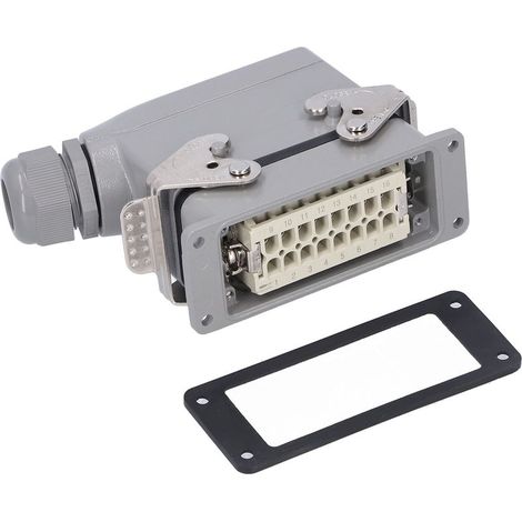 Conectores laterales robustos de 16 contactos, enchufe industrial impermeable para aviación. (1/5)
