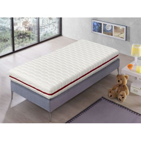 Matelas 90X190 LIT ENFANTS Epaisseur 18 CM NUKA RESSORTS - Ressorts ensachEs, Antiacarien et DEhoussable, idEal pour les lits gigognes et lit cabane