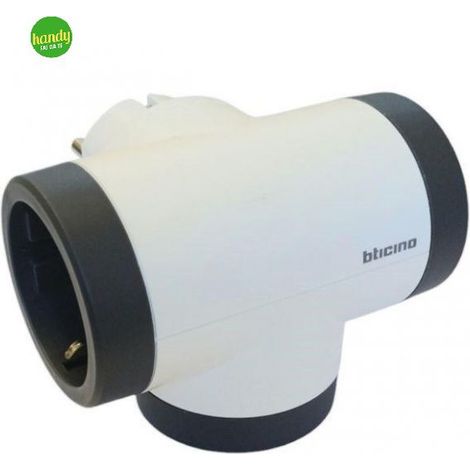 Adattatore Bticino 3 prese + spina STD rotativo