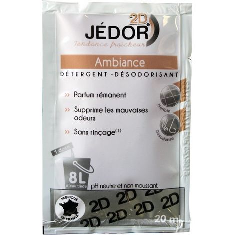 Le Plus De L'Entretien – Dosettes nettoyantes 2D parfum ambiance – 100 dosettes pour nettoyage et désodorisation sols, murs, mobilier – Sans rinçage