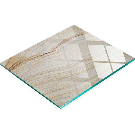Vassoio decorativo in vetro e arenaria per snack, 60x52 cm (1/5)