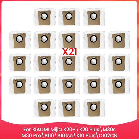 21 sacs à poussière pour pièces détachées d'aspirateur X20+/X20 Plus (1/5)