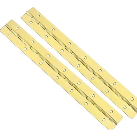Bisagras para piano, acero inoxidable duradero, funcionamiento suave, 2 unidades, 6 pulgadas x 30 mm x 0,7 mm (1/2)