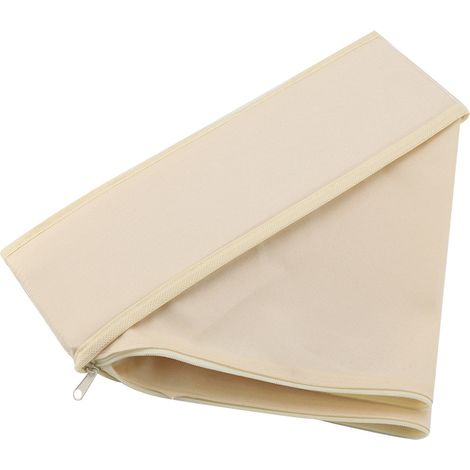 Organisateur de placard avec séparateurs pour sous-vêtements, attaches de soutien-gorge et chaussettes, boîtes de rangement beiges (1/5)