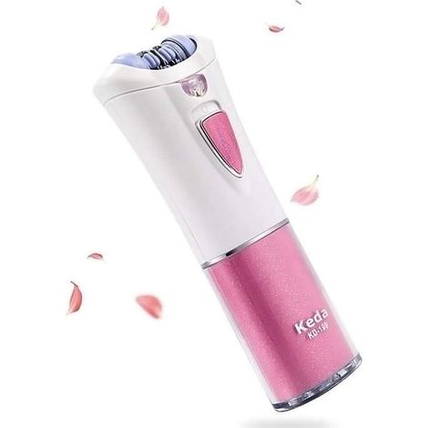 Épilateur Électrique Femme - Mini Épilateur Portable pour Visage, Corps, Jambes et Bikini - Sans douleur (1/4)