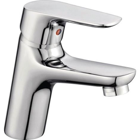 Rubinetto miscelatore monocomando cromato per lavabo serie violet scarico 11/4" AMBRA WATER
