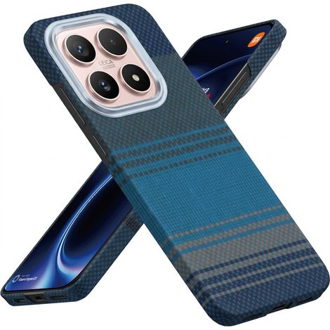 Funda para Xiaomi 17 - magnética, fibra de aramida, azul