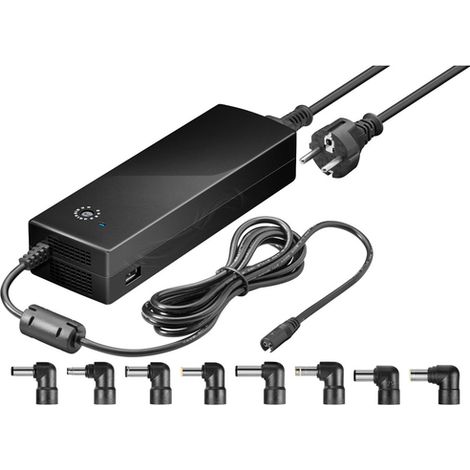 Goobay 55004 adaptador e inversor de corriente Interior 134,5 W Negro