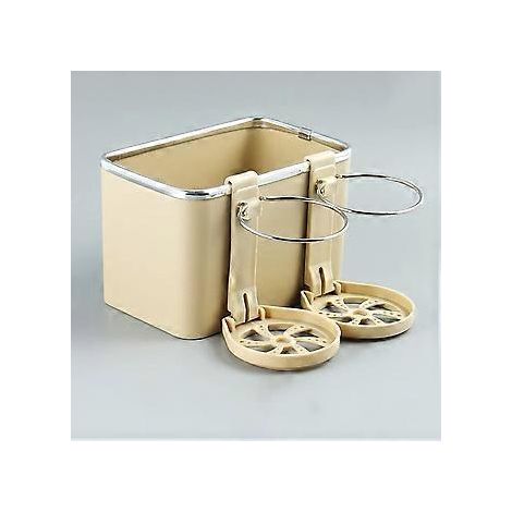 Aufbewahrungsbox für die Auto-Armlehne, Auto-Innenausstattung (Beige)